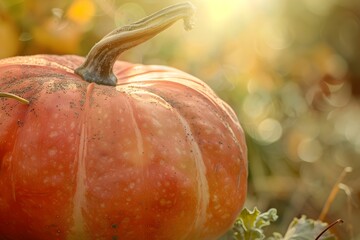 Poster - pumpkin in the garden