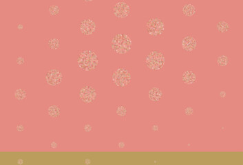 Poster - Light Pink, Yellow vector backdrop with dots.