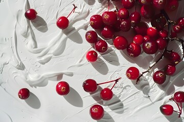 Canvas Print - cherries in a glass