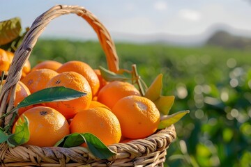 Poster - basket of pumpkins