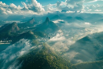 Wall Mural - view from the mountain