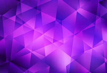 Wall Mural - Light Purple, Pink vector abstract polygonal template.