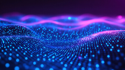 Aufkleber - Colorful Abstract Light Waves
