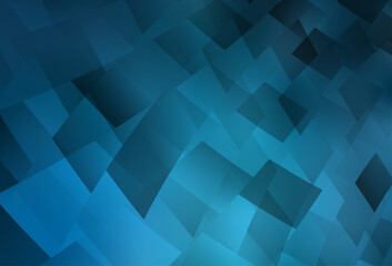 Wall Mural - Light BLUE vector background in polygonal style.