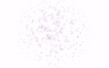 Poster - Light Pink, Red vector texture with artificial intelligence concept.