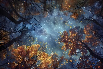 Canvas Print - autumn in the woods