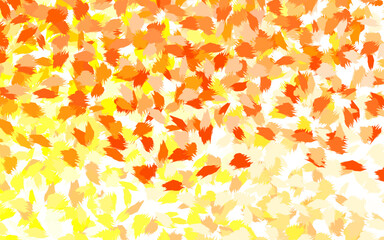 Wall Mural - light red, yellow vector pattern with random forms.