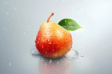 Poster - strawberries in water