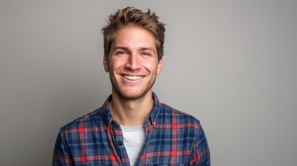 Wall Mural - The smiling young man