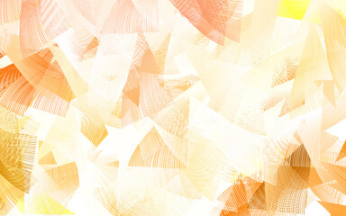 Wall Mural - light red, yellow vector layout with lines, triangles.