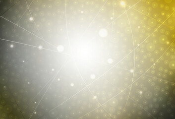 Poster - Dark Green, Yellow vector background with stright stripes.