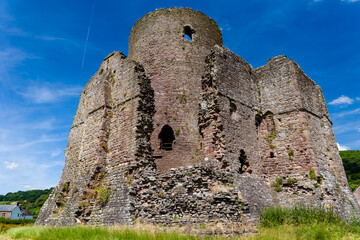 Sticker - Ancient (11th century) ruins of Tretower Castle in Mid Wales