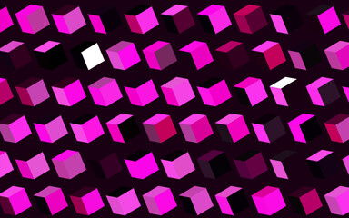 Poster - Dark Pink vector background with rectangles.