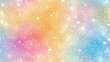© mashimara - Pastel rainbow gradient with sparkling stars. Ideal for dreamy and magical design projects. Seamless pattern.