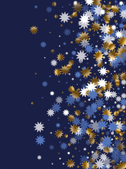 Wall Mural - Christmas stars background design. vector holiday backdrop