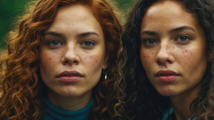 portrait of two women