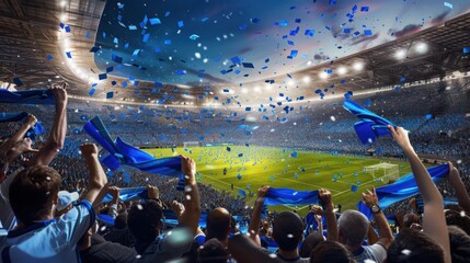 The Soccer Stadium Celebration