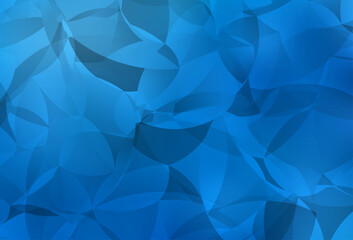 Poster - Light BLUE vector triangle mosaic template.