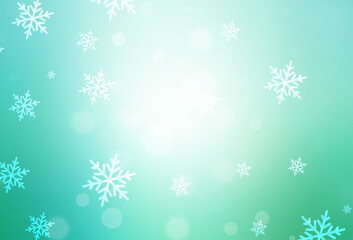 Wall Mural - Light Green vector layout in New Year style.
