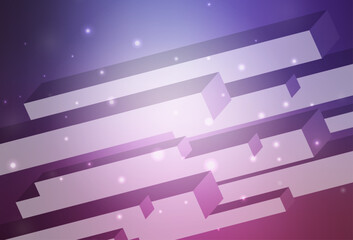 Poster - Light Purple, Pink vector background with rectangles.
