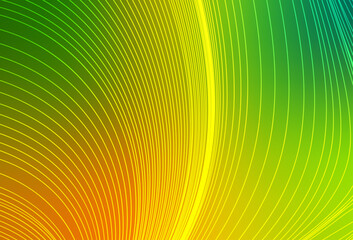 Wall Mural - light green, yellow vector background with straight lines.