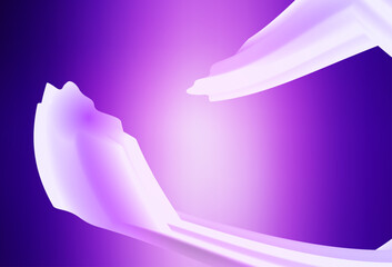 Poster - light purple, pink vector texture with wry lines.