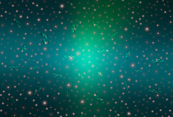 Wall Mural - Light Blue, Green vector layout in New Year style.