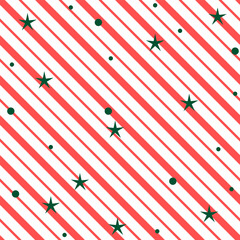 Wall Mural - cane candy diagonal stripes red green white pattern christmas background. seamless holiday pattern. 