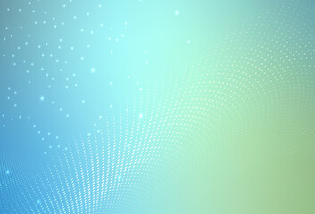 Poster - Light Blue, Green vector Illustration with set of shining colorful abstract circles.