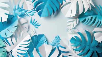 Poster - A close-up shot of a bunch of paper leaves, great for use in educational or office settings
