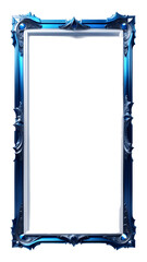 Blue Luxury Frame Transparent Background