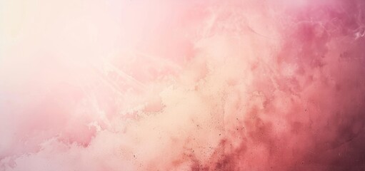 Poster - Background with a grainy gradient background of bronze and pink, pastel noise texture poster backdrop banner design, copy space