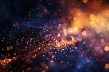 Poster - A blurred image of a dark blue and orange background with subtle texture