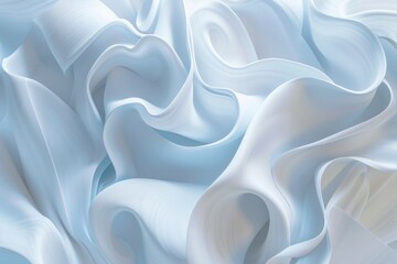 Aufkleber - A close-up shot of a white fabric with intricate details