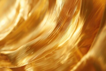 Poster - Close-up shot of golden fabric texture, ideal for designing and decorating