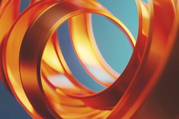 Poster - A close-up view of a spiral-shaped object, great for illustrating concepts in science and technology