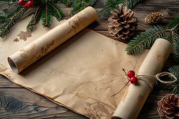 Poster - A single red berry sits on a piece of paper, possibly a note or bookmark