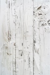 Canvas Print - A worn-out white wall with flaking paint, suitable for depicting decay or neglect in various settings