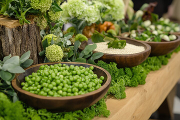 Pea Pod Green Eating Fest Kiosk: Complemented by Millet Cream Textures