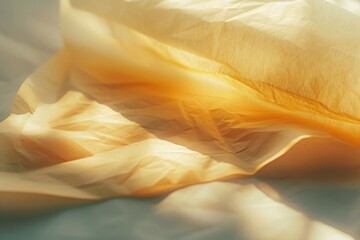 Poster - A detailed view of a bed sheet, possibly in a bedroom setting, suitable for use in interior design or lifestyle photography