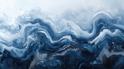 Wall Mural - Abstract blue and white marble. Ideal for backgrounds, websites, and social media.