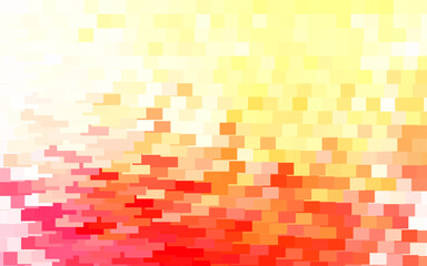 Poster - light red, yellow vector backdrop with rhombus.