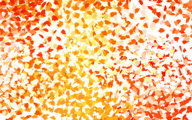 Poster - Light Orange vector pattern with random forms.