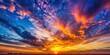© Udomner - Vast and serene sky during a colorful sunset, clouds, peaceful, atmosphere, horizon, sunlight, ethereal, beautiful, scenic
