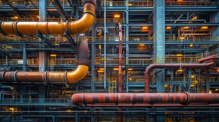 Industrial Architecture: A Maze of Pipes and Steel