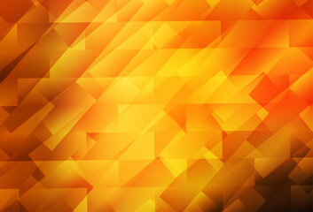Poster - dark orange vector layout with lines, rectangles.