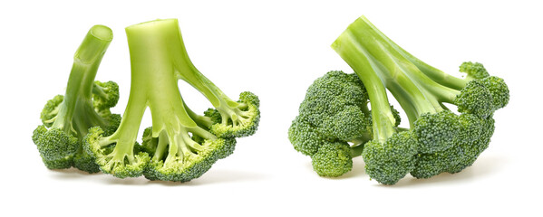 Broccoli vegetable isolated on white background 