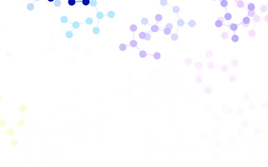Poster - Light Multicolor vector texture with artificial intelligence concept.