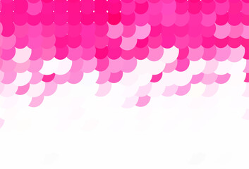 Poster - Light Pink vector texture with disks.
