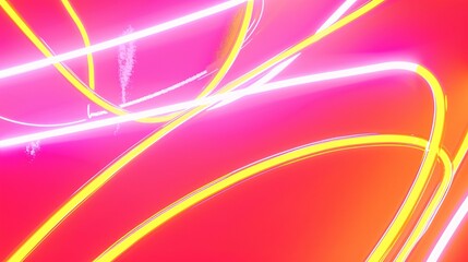 Wall Mural - Abstract neon glow background with vibrant colors.